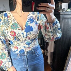 Zara floral top